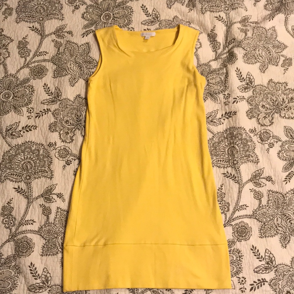 Yellow sleeveless dress